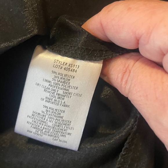 Xscape black fitted rouched dress size 14 - Picture 4 of 4